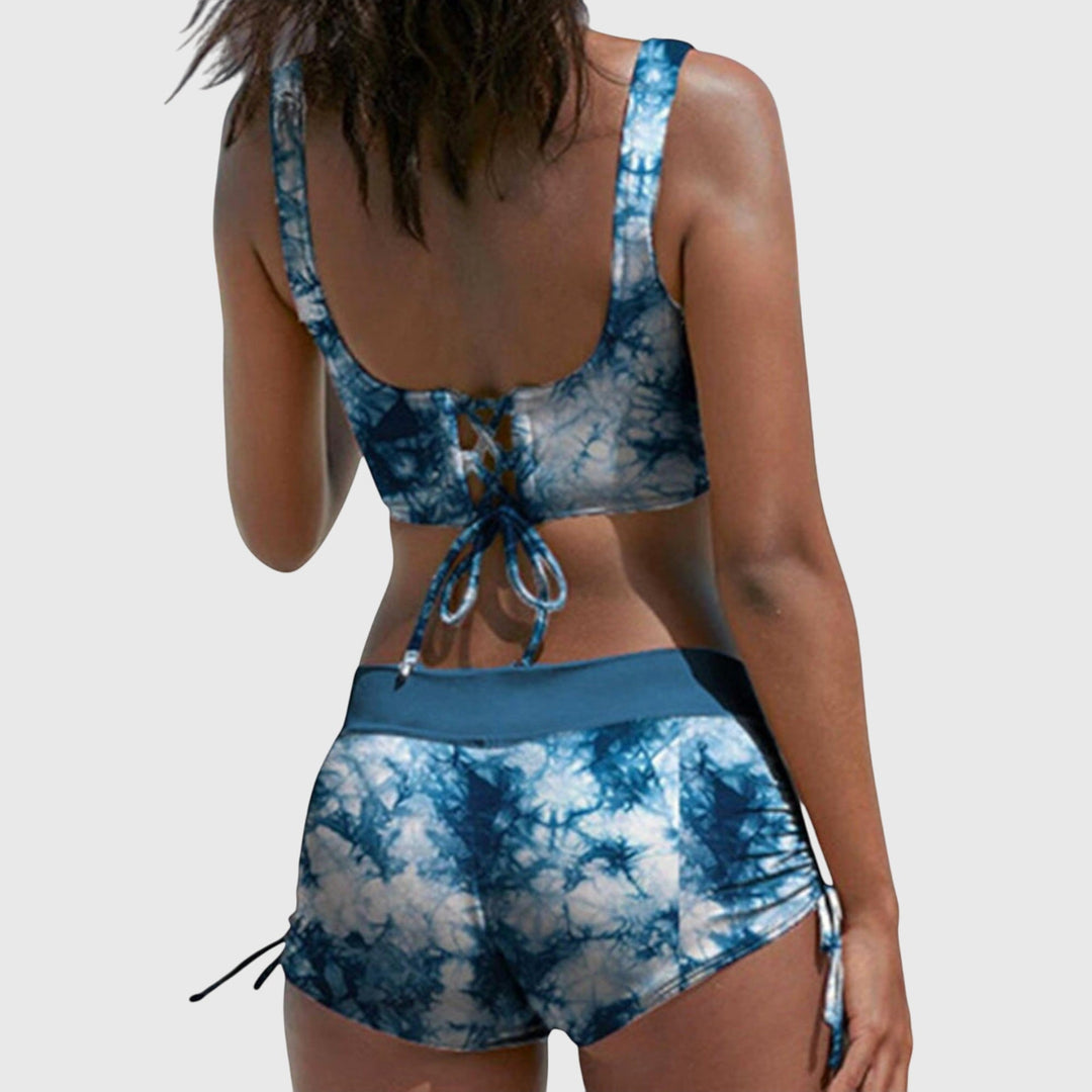 Bikini de estampado militar camuflaje para mujer