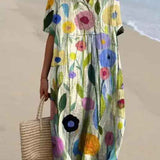 Lina | Vestido Vintage con Estampado Floral