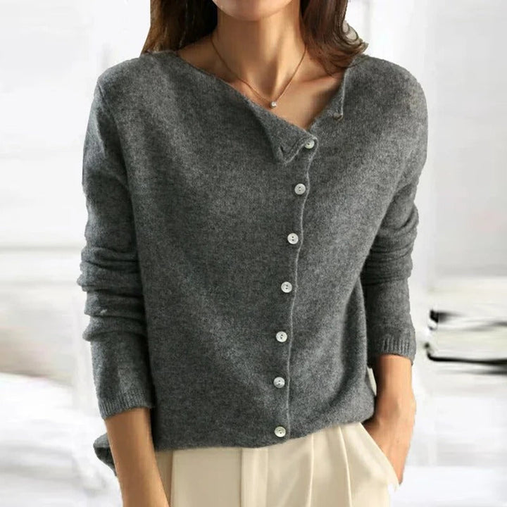 ANAIS™ | Elegant Button-Up Sweater