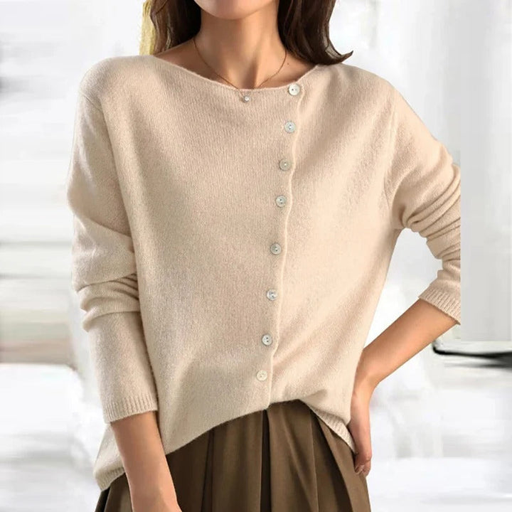 ANAIS™ | Elegant Button-Up Sweater