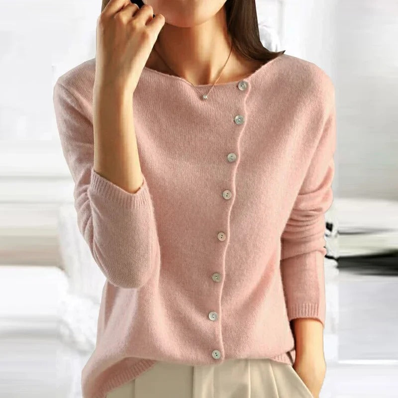 ANAIS™ | Elegant Button-Up Sweater