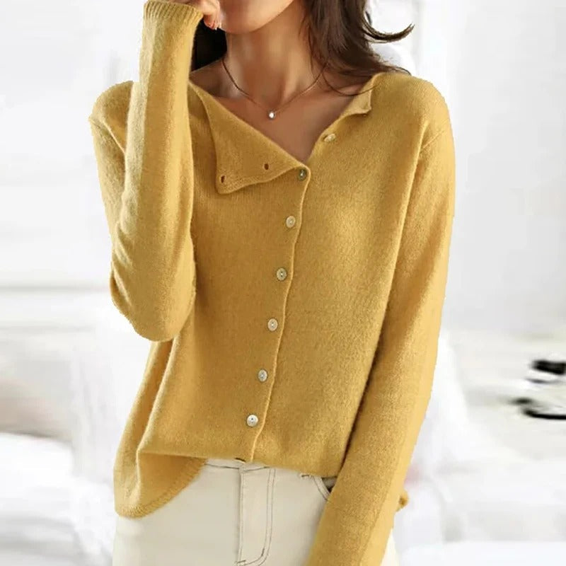 ANAIS™ | Elegant Button-Up Sweater
