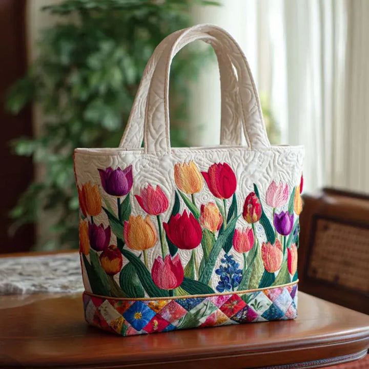 Bolsa Acolchada - Jardín de Tulipanes