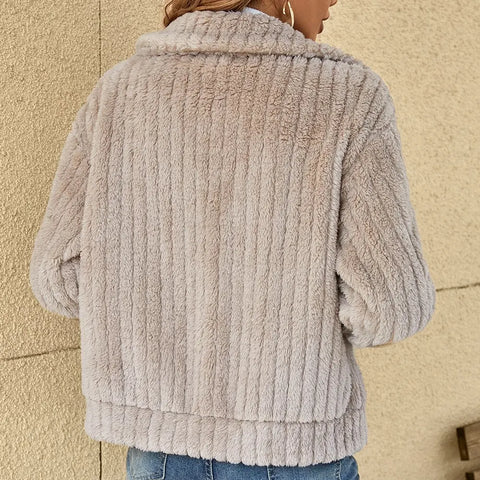 GENEVIEVE™ - Chic Sherpa Jacket