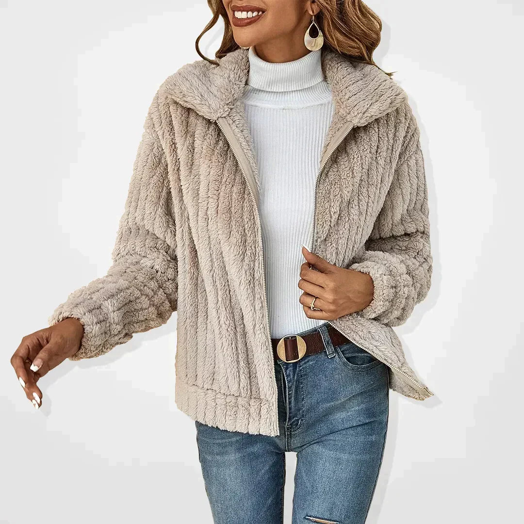 GENEVIEVE™ - Chic Sherpa Jacket