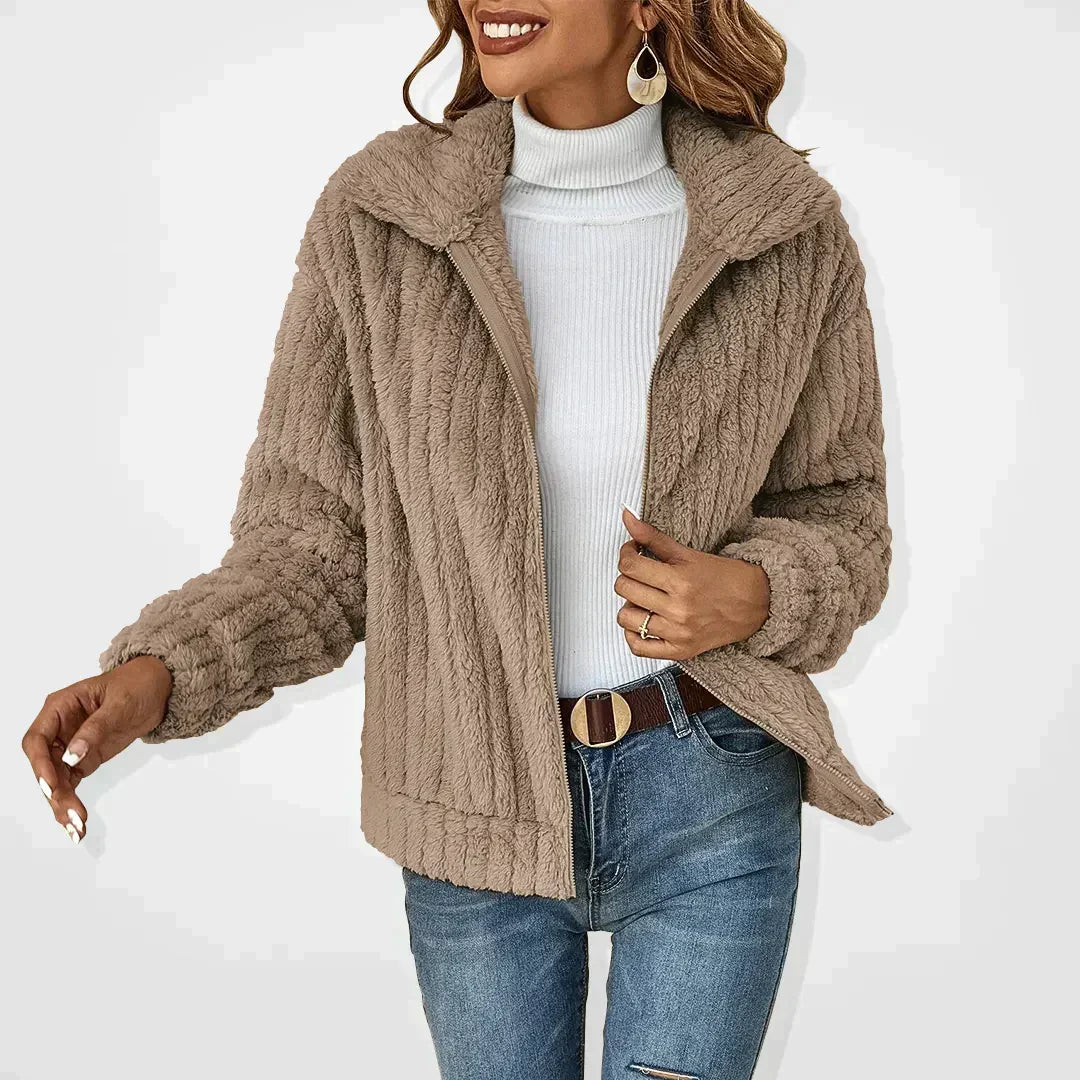 GENEVIEVE™ - Chic Sherpa Jacket