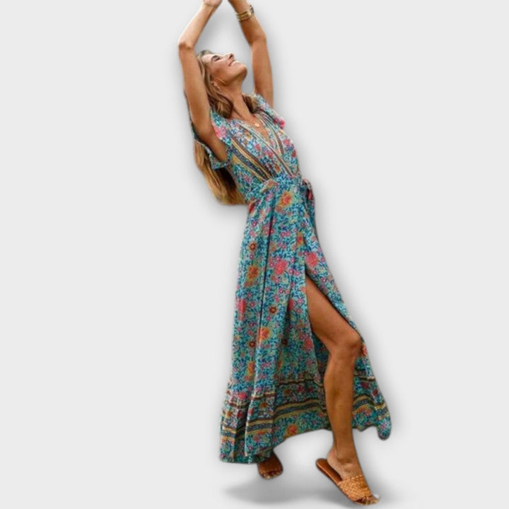 Vestido Lara™ Maxi Boho Fluido