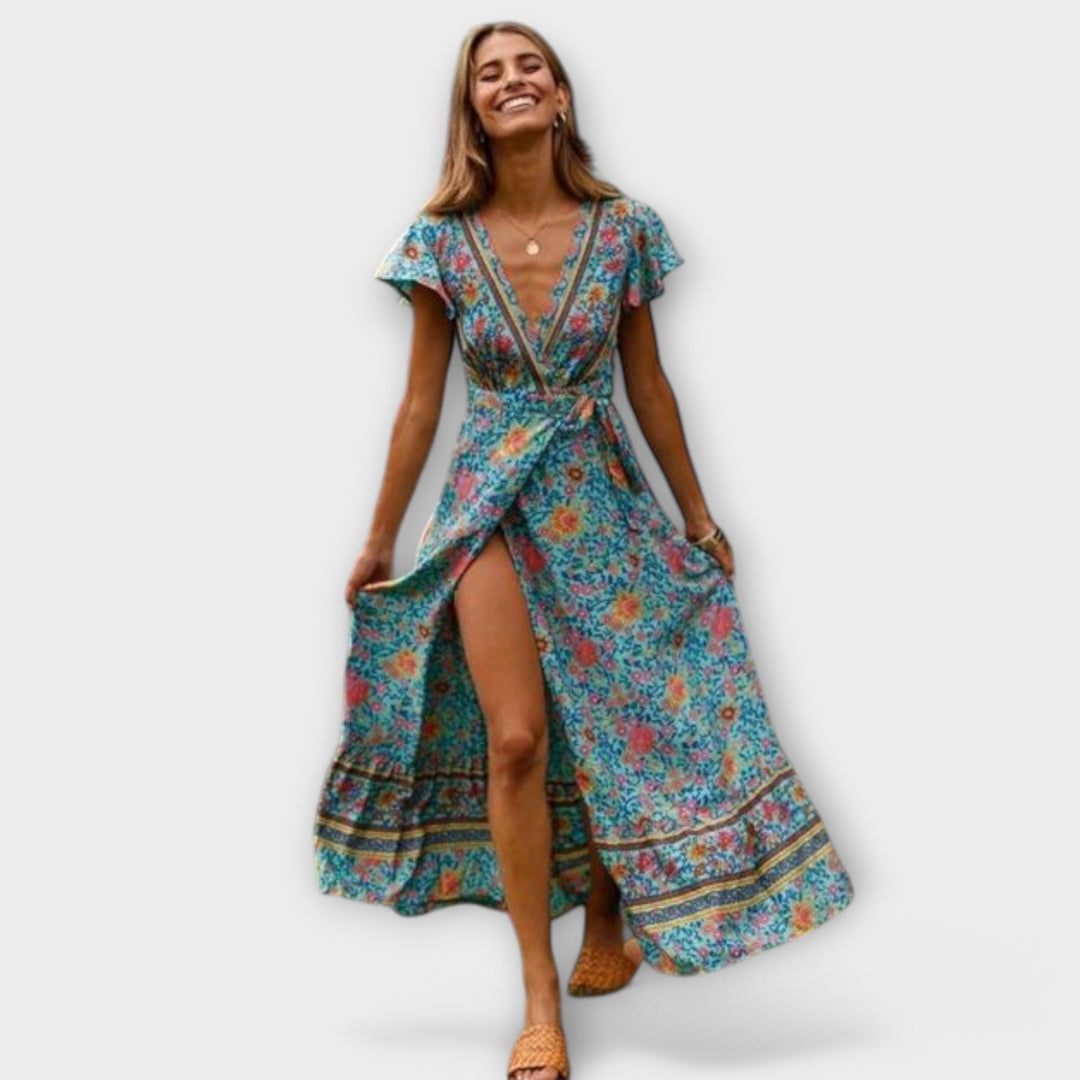 Vestido Lara™ Maxi Boho Fluido