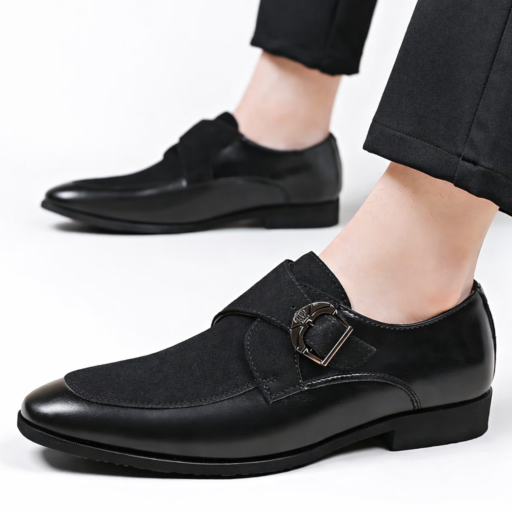 Monk Strap Clásico King con Líneas Elegantes