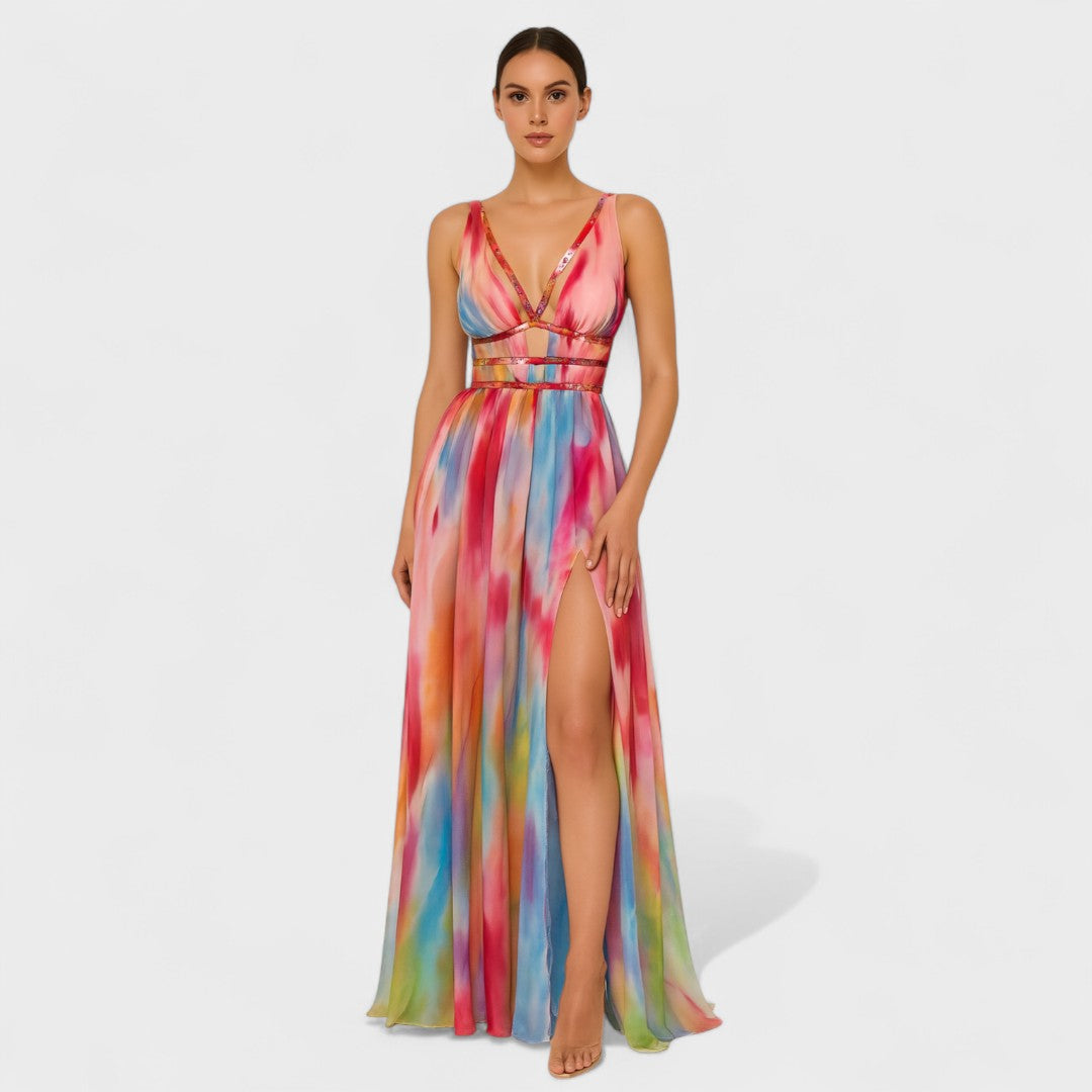 Vestido Karina™ Estampado Fluido de Verano