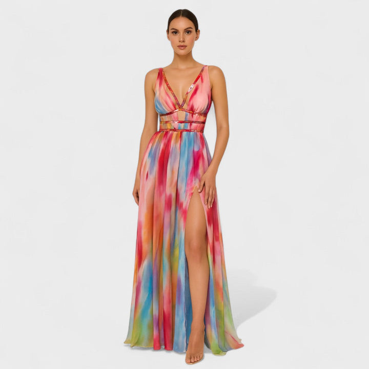 Vestido Karina™ Estampado Fluido de Verano