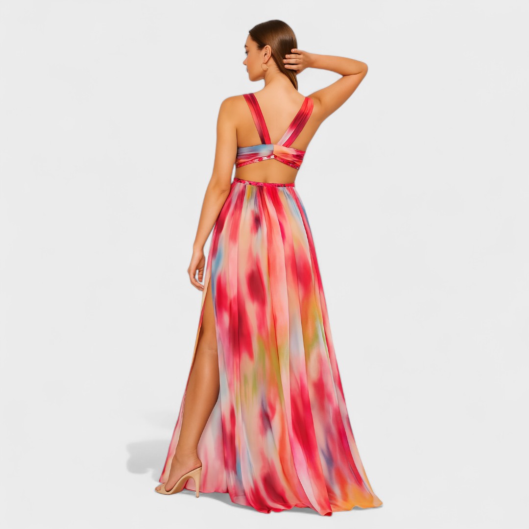 Vestido Karina™ Estampado Fluido de Verano