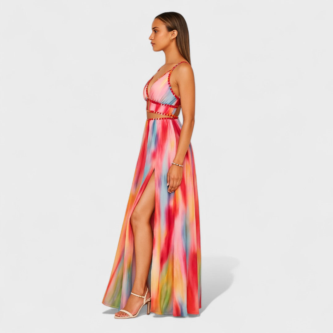 Vestido Karina™ Estampado Fluido de Verano