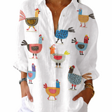 Paloma | Blusa Juguetona de Gallina