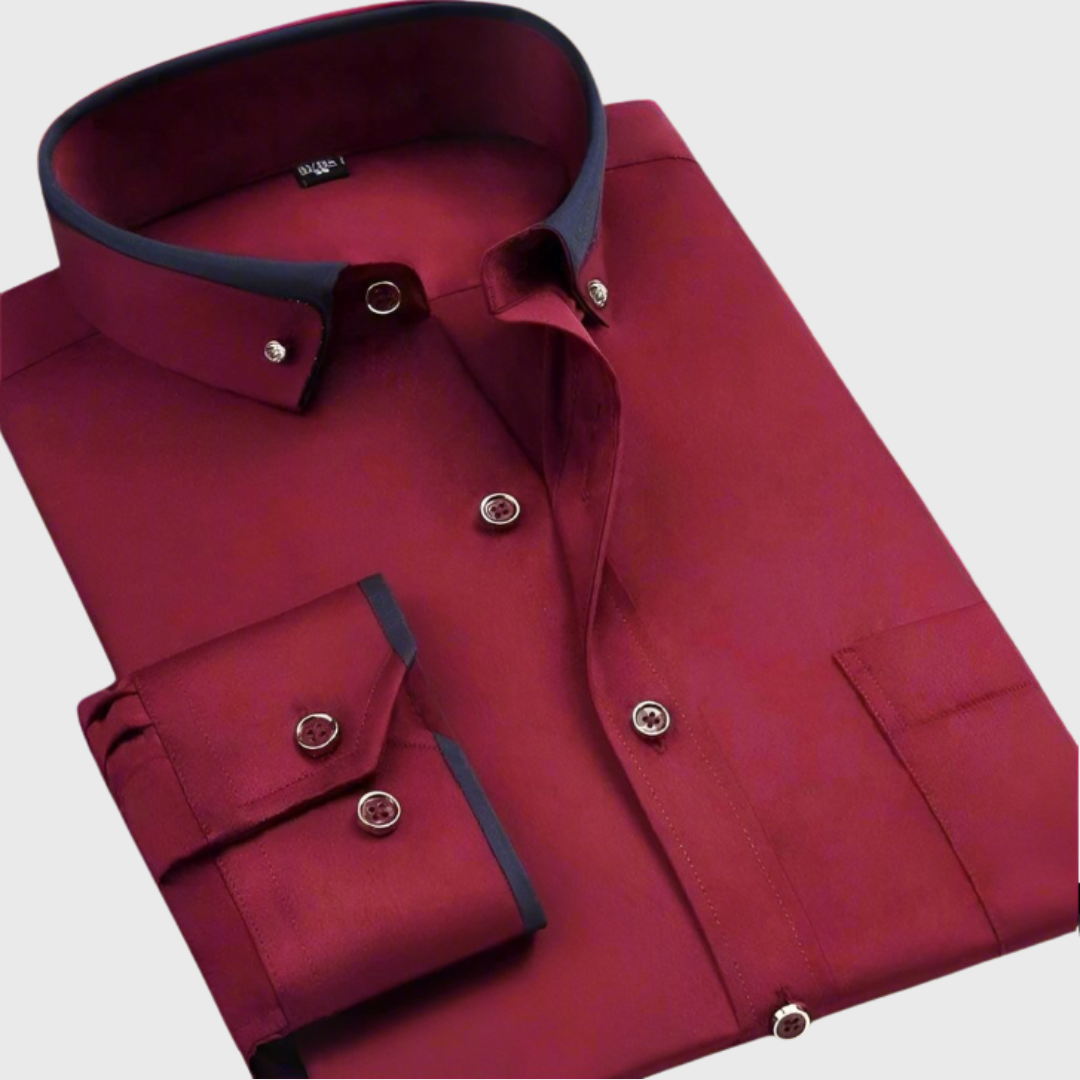 LUMEN TALLINN | Camisa de hombre con cuello contrastante