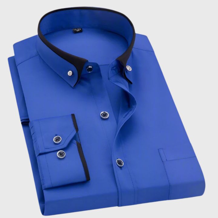 LUMEN TALLINN | Camisa de hombre con cuello contrastante