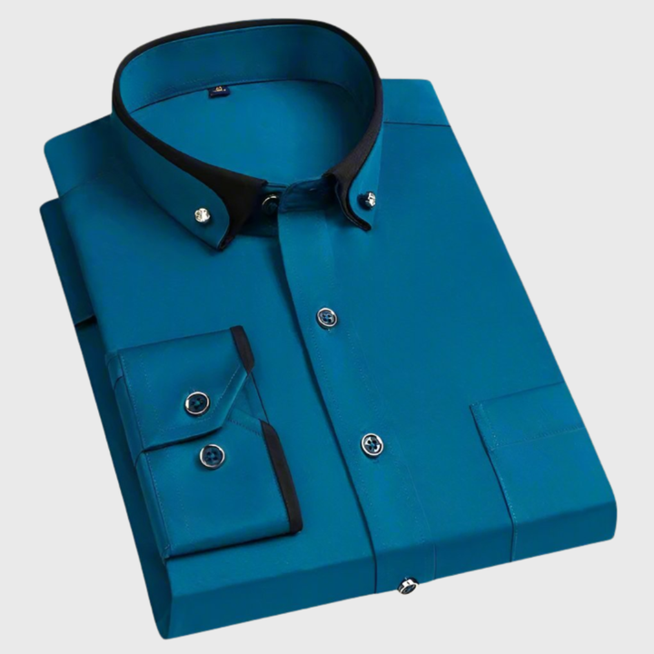 LUMEN TALLINN | Camisa de hombre con cuello contrastante