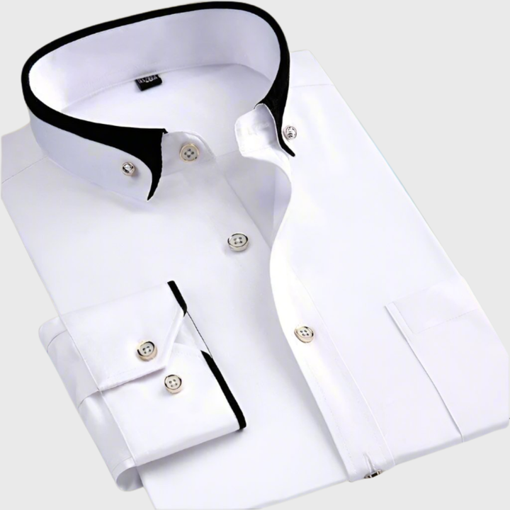 LUMEN TALLINN | Camisa de hombre con cuello contrastante