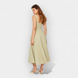 Vestido Midi Corte A Elegante