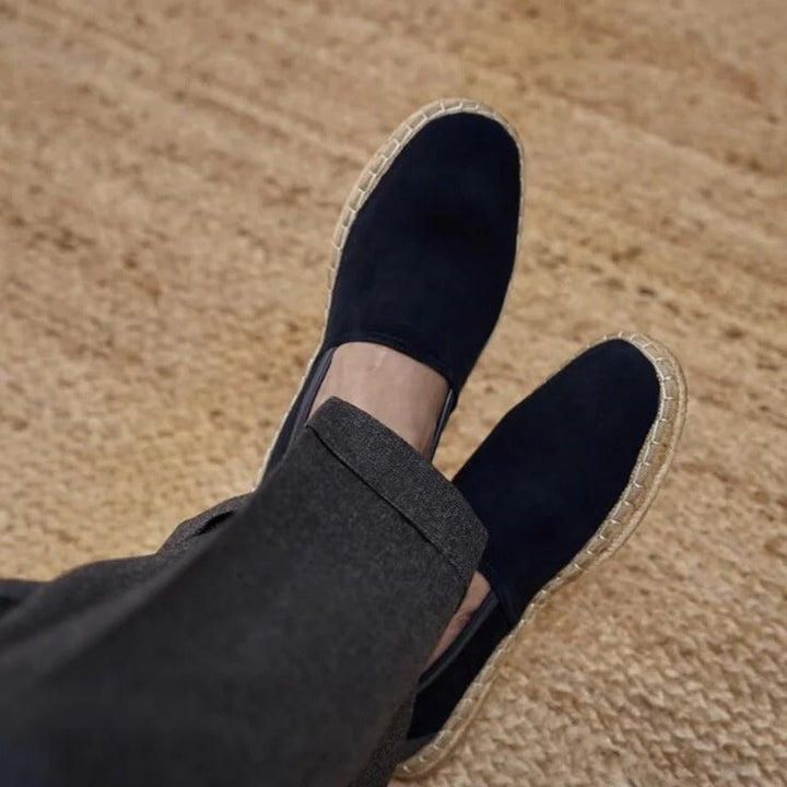 Loafers with Perforated Detail