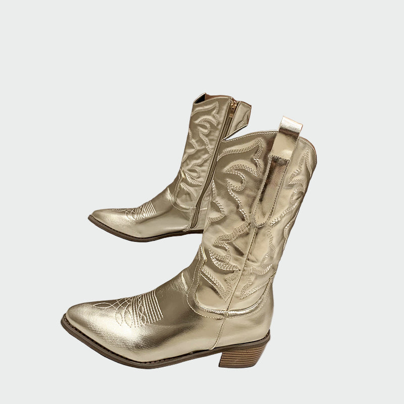 Valve - Metallic Western Cowboy Boots