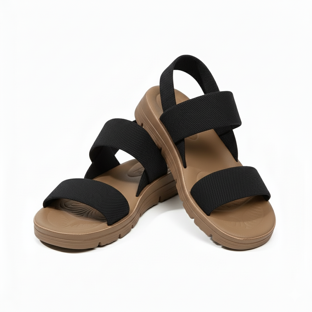 Sandalia deportiva de doble tira para mujer