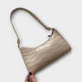 Bernarda - Chic Leather Handbag Adorned with Rhinestones