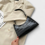 Bernarda - Chic Leather Handbag Adorned with Rhinestones