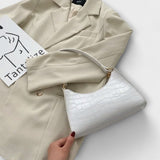 Bernarda - Chic Leather Handbag Adorned with Rhinestones