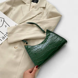 Bernarda - Chic Leather Handbag Adorned with Rhinestones