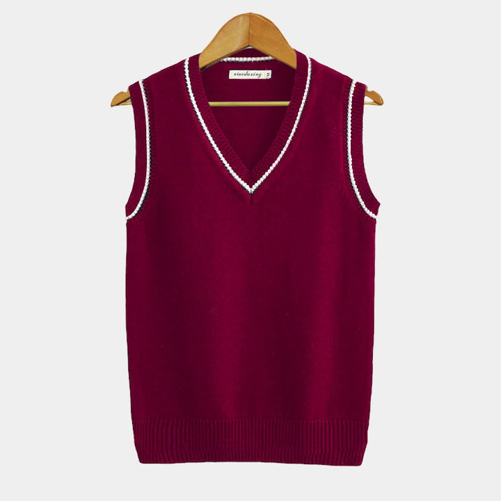 Marcos| Chaleco Elegante Inspirado en el Estilo Universitario