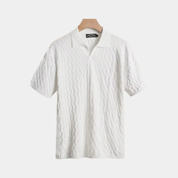 Diego | Camisa Polo Texturizada de Sastre Contemporáneo