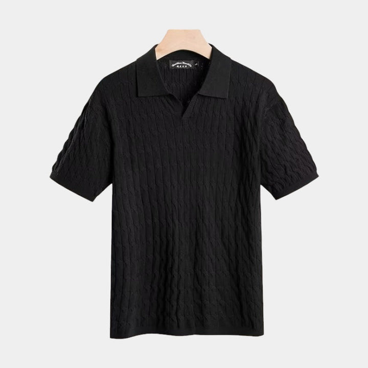 Diego | Camisa Polo Texturizada de Sastre Contemporáneo