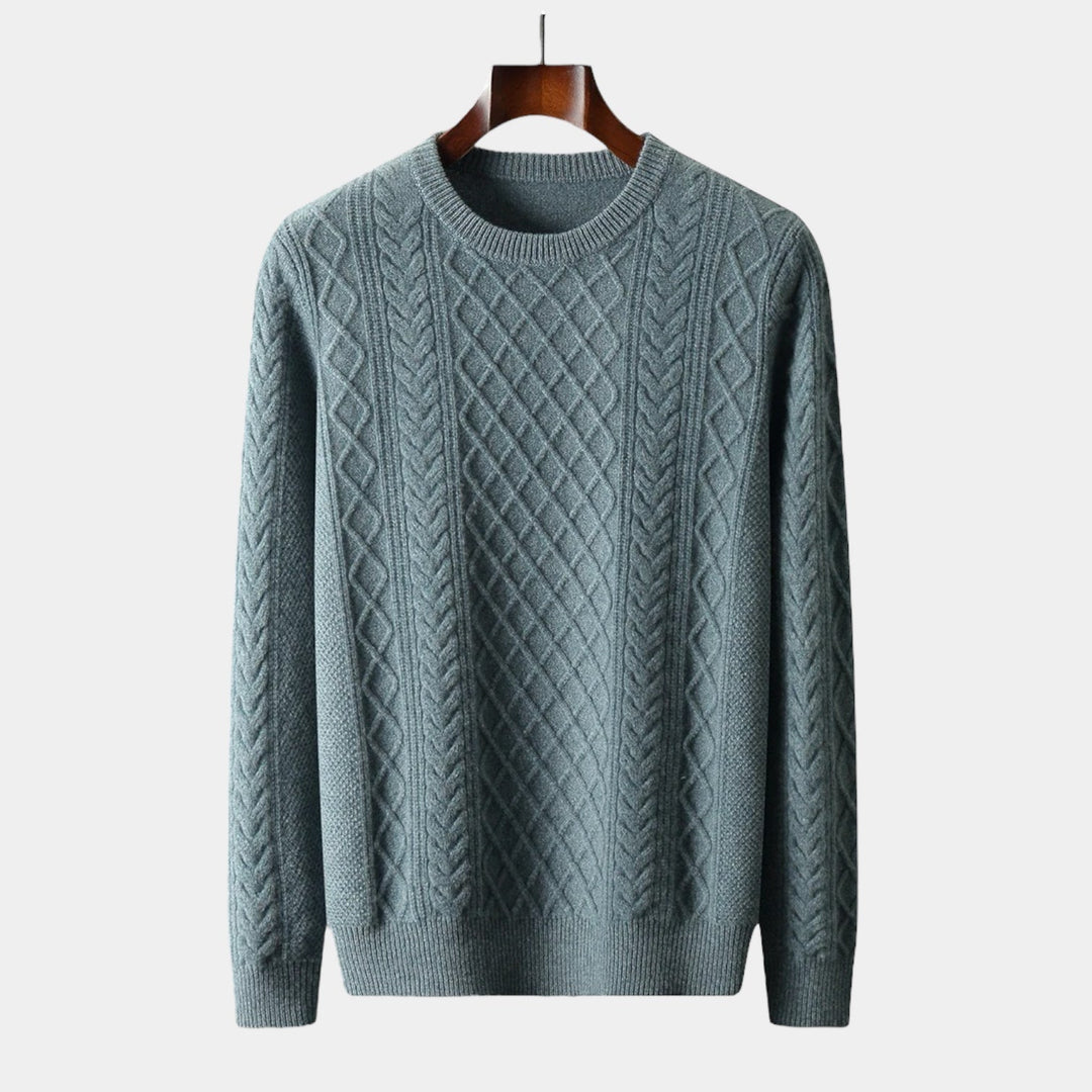 Suéter de Jacquard de Lana Merina
