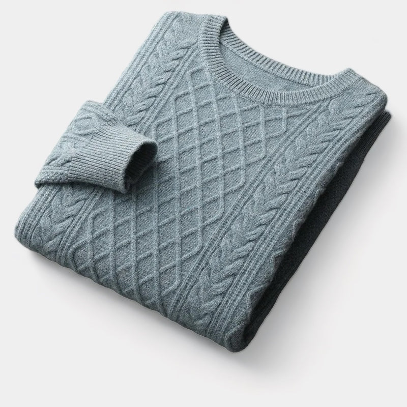 Suéter de Jacquard de Lana Merina