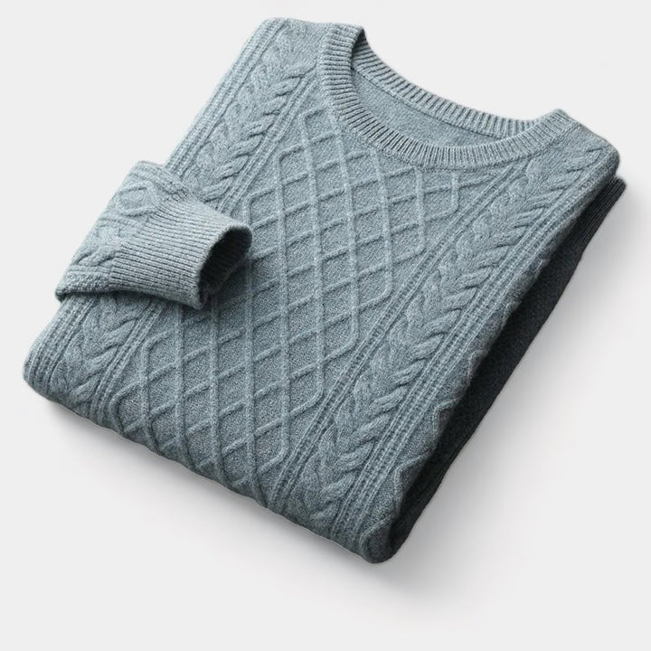 Suéter de Jacquard de Lana Merina