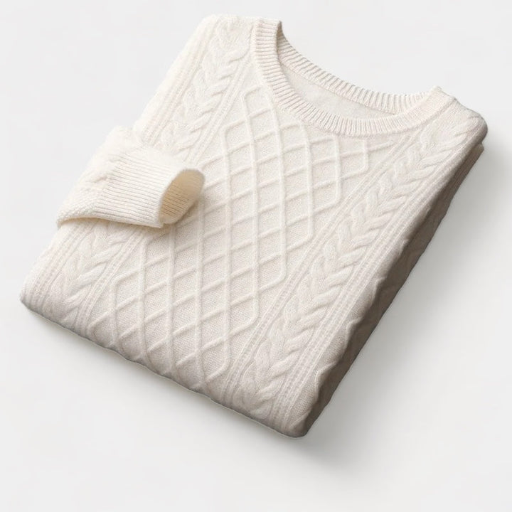 Suéter de Jacquard de Lana Merina
