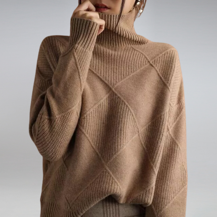 LINLEY™ | Elegant Ribbed Turtleneck Sweater