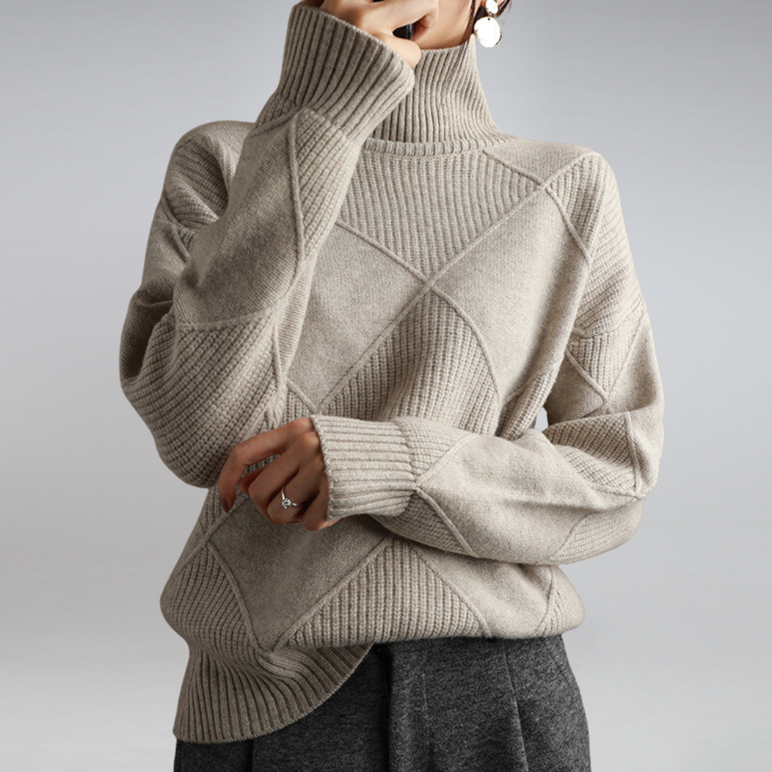 LINLEY™ | Elegant Ribbed Turtleneck Sweater