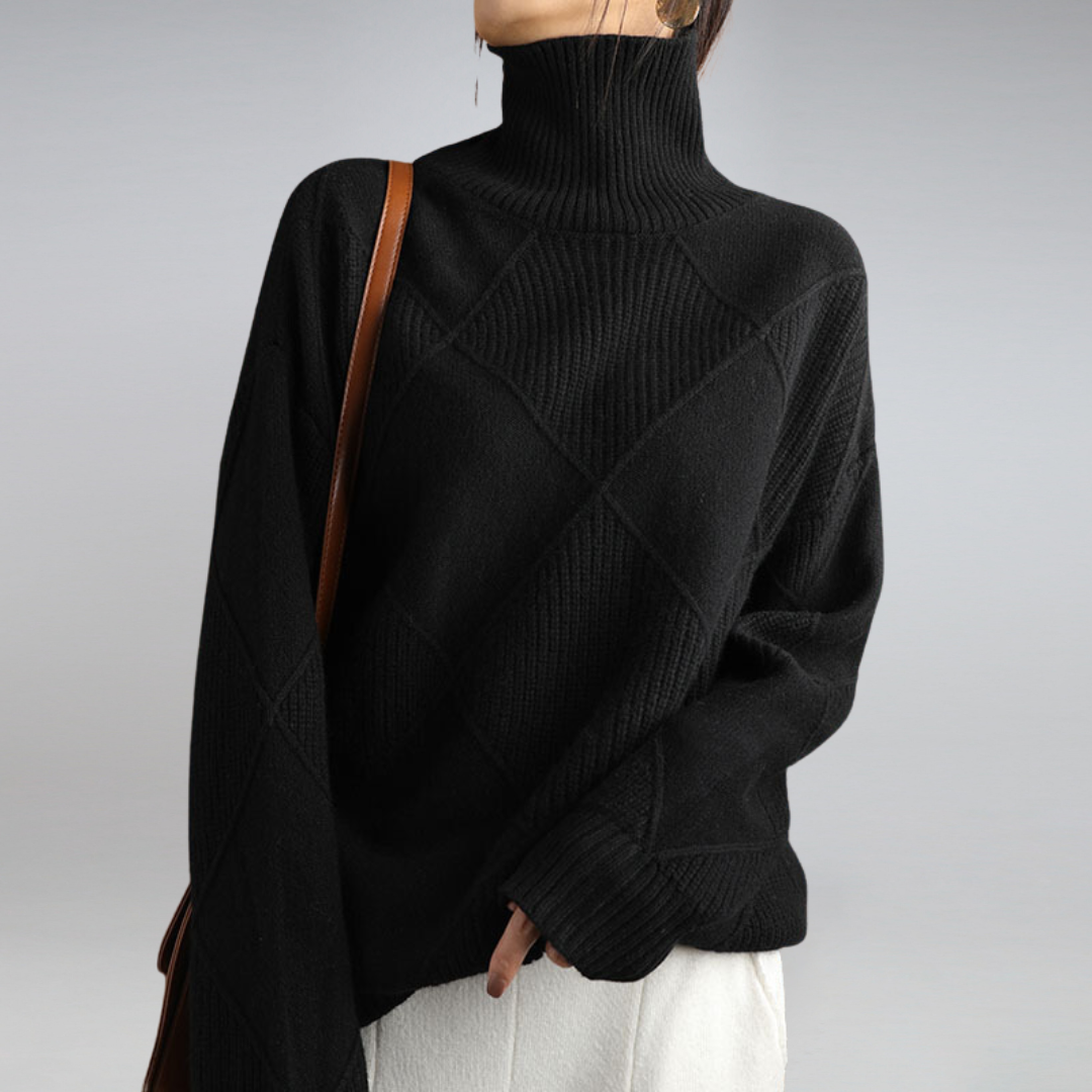 LINLEY™ | Elegant Ribbed Turtleneck Sweater