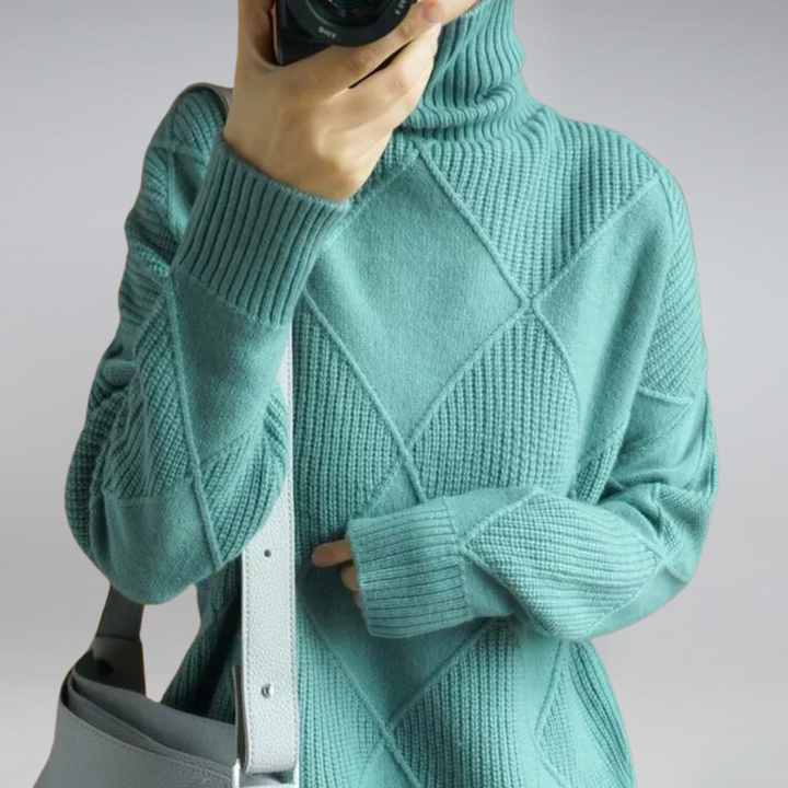 LINLEY™ | Elegant Ribbed Turtleneck Sweater