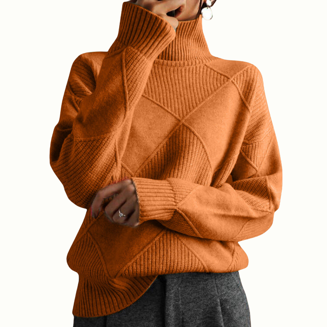 LINLEY™ | Elegant Ribbed Turtleneck Sweater