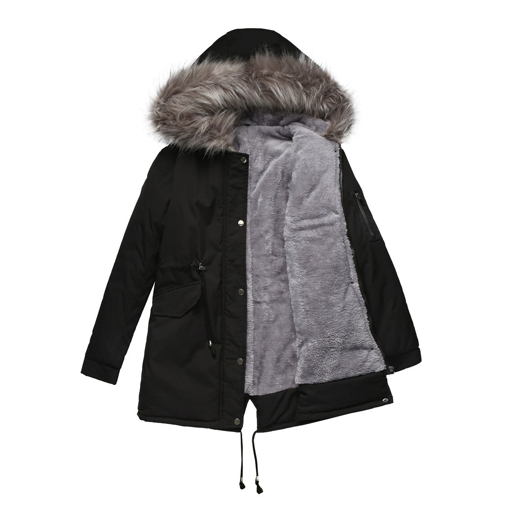 MARINA™ | Cozy Velvet-Trimmed Parka