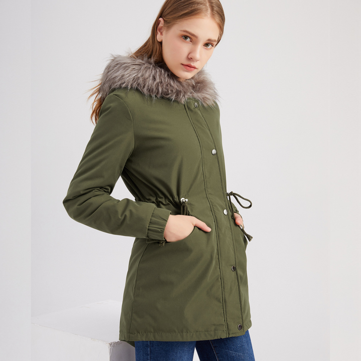 MARINA™ | Cozy Velvet-Trimmed Parka