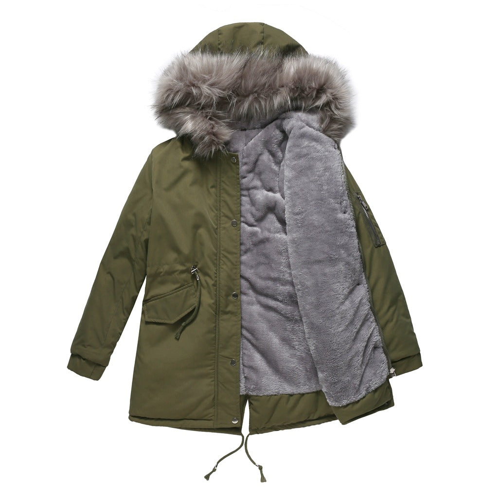 MARINA™ | Cozy Velvet-Trimmed Parka