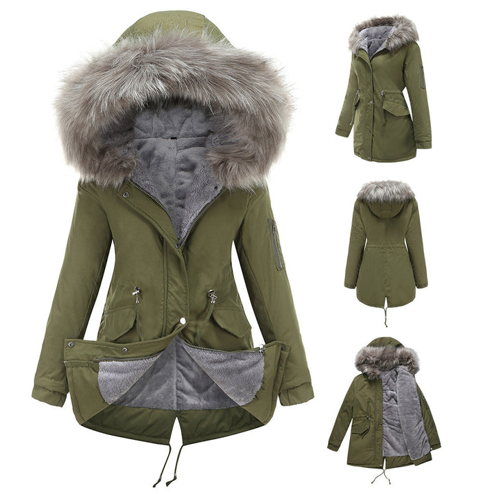 MARINA™ | Cozy Velvet-Trimmed Parka