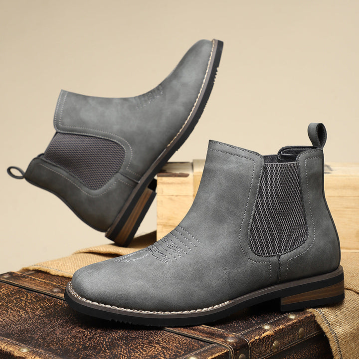 BOTAS DE CUERO CÓMODAS PARA HOMBRE