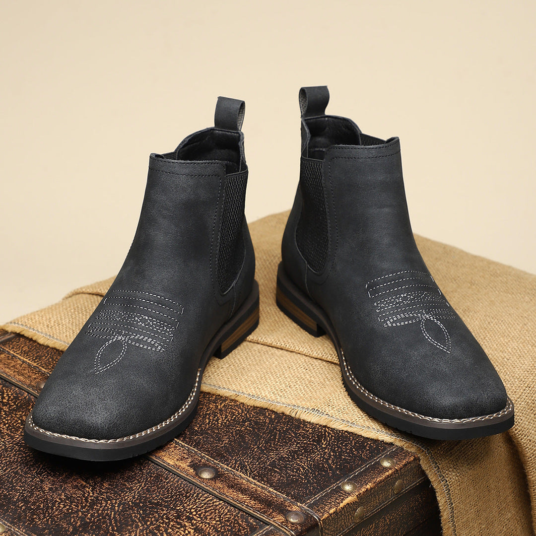 BOTAS DE CUERO CÓMODAS PARA HOMBRE