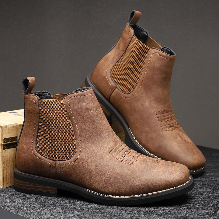BOTAS DE CUERO CÓMODAS PARA HOMBRE
