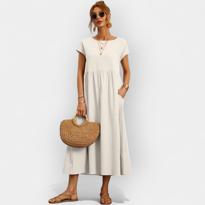 Vestido Fluido con Bolsillos